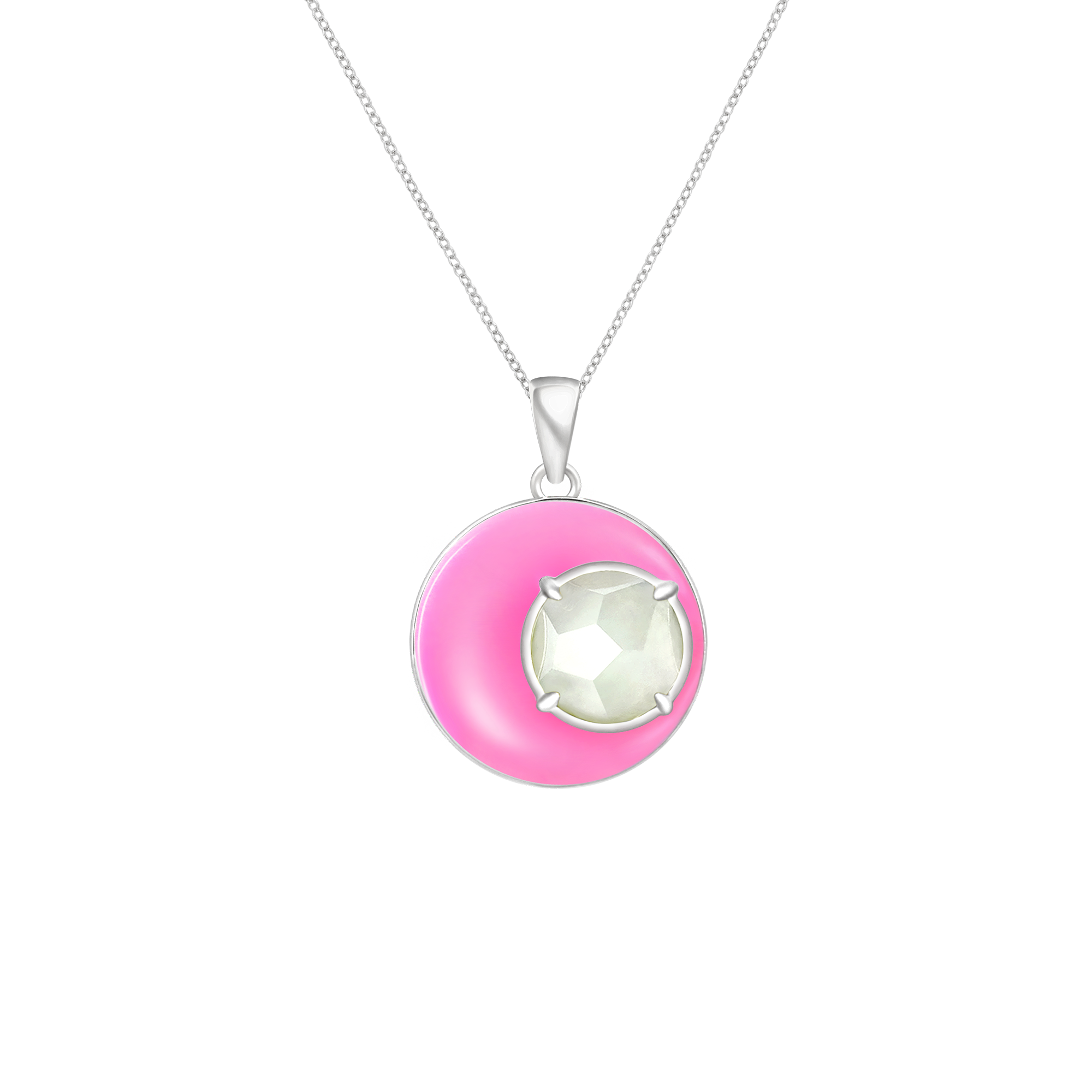 天然翡翠琺瑯項鍊