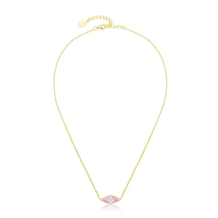 天然圓形翡翠琺瑯眼睛項鍊