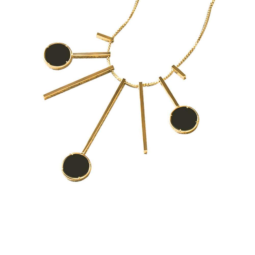 天然インキージェダイトの3連ネックレス