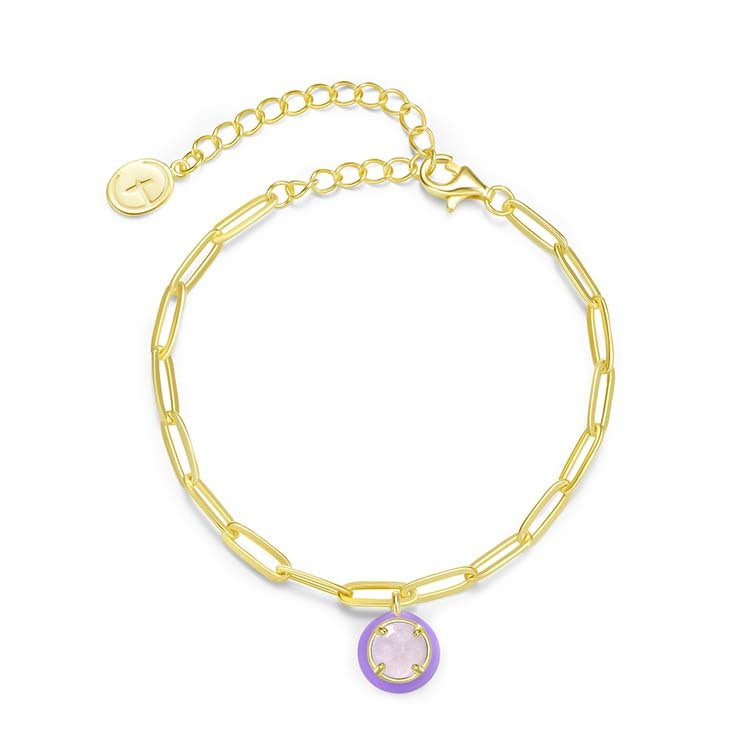 天然圓形翡翠琺瑯手鍊