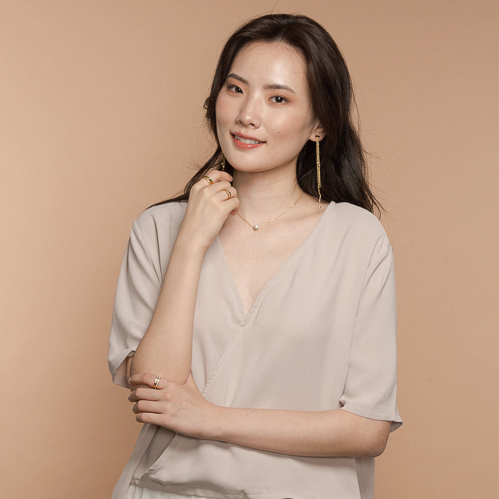 日本Akoya海水珍珠鎖骨鍊