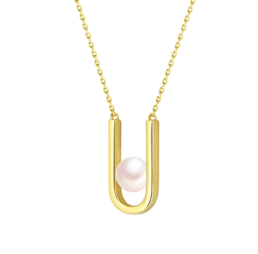 Japanese Akoya Pearl U-shaped Necklace